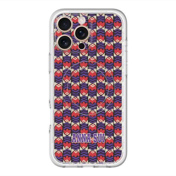スリムプロテクションプレミアムケース with MagSafe［ ANNA SUI - TULIPS ］