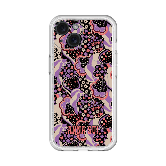 スリムプロテクションプレミアムケース with MagSafe［ ANNA SUI - WAVY CLOUDS ］