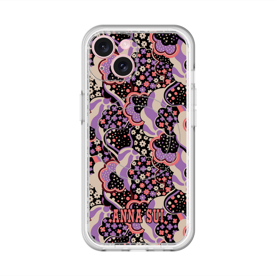 スリムプロテクションプレミアムケース with MagSafe［ ANNA SUI - WAVY CLOUDS ］