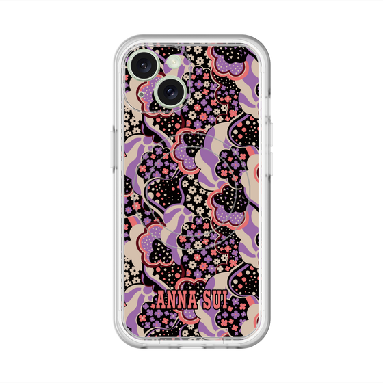 スリムプロテクションプレミアムケース with MagSafe［ ANNA SUI - WAVY CLOUDS ］