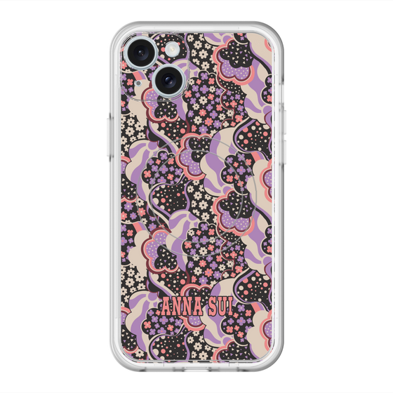 スリムプロテクションプレミアムケース with MagSafe［ ANNA SUI - WAVY CLOUDS ］