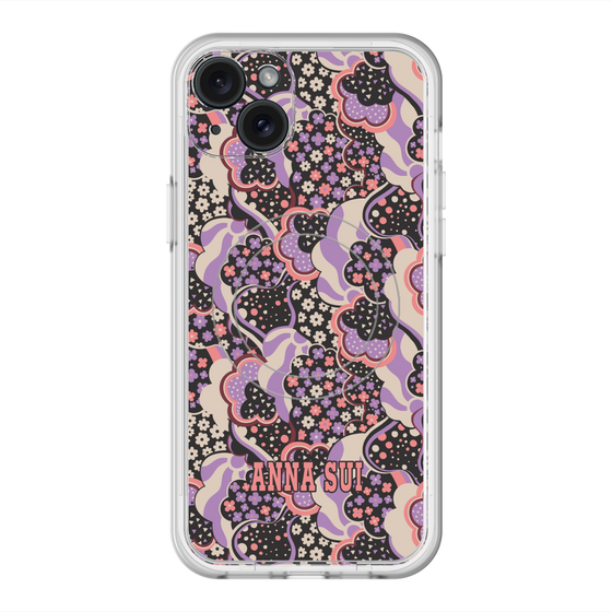 スリムプロテクションプレミアムケース with MagSafe［ ANNA SUI - WAVY CLOUDS ］