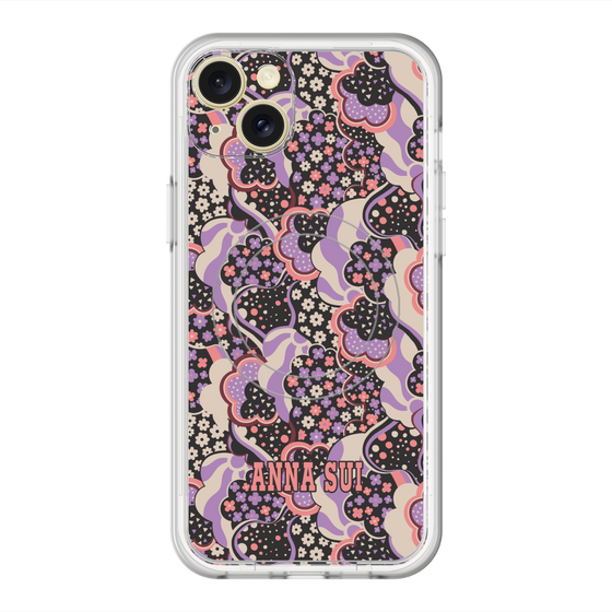 スリムプロテクションプレミアムケース with MagSafe［ ANNA SUI - WAVY CLOUDS ］