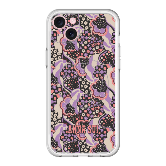 スリムプロテクションプレミアムケース with MagSafe［ ANNA SUI - WAVY CLOUDS ］