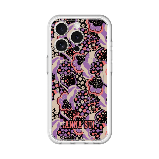 スリムプロテクションプレミアムケース with MagSafe［ ANNA SUI - WAVY CLOUDS ］