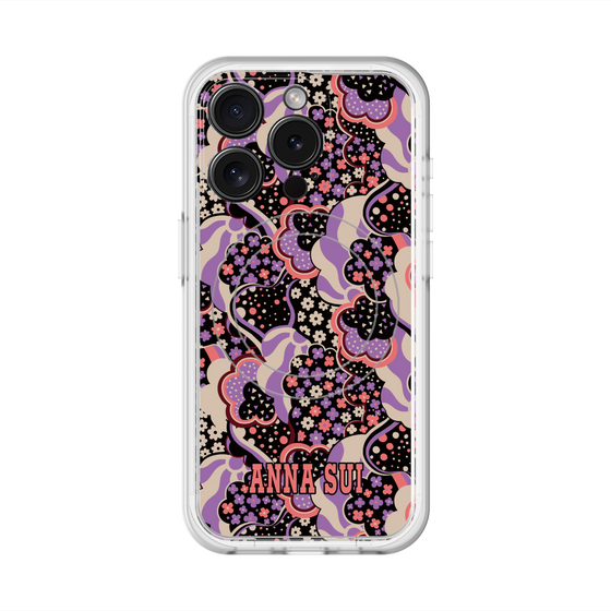 スリムプロテクションプレミアムケース with MagSafe［ ANNA SUI - WAVY CLOUDS ］