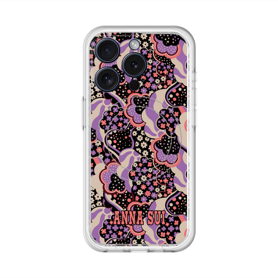 スリムプロテクションプレミアムケース with MagSafe［ ANNA SUI - WAVY CLOUDS ］