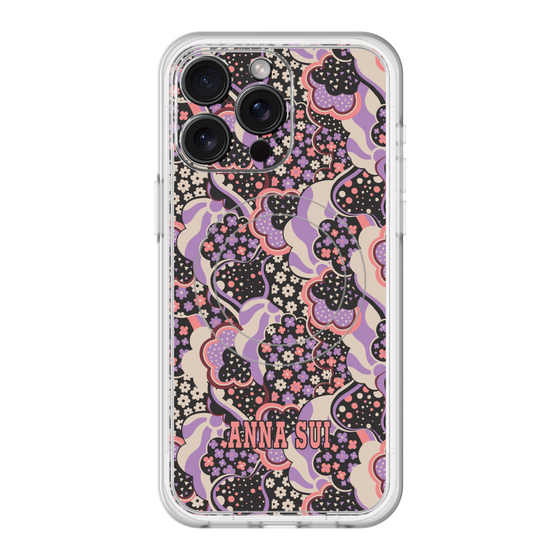スリムプロテクションプレミアムケース with MagSafe［ ANNA SUI - WAVY CLOUDS ］