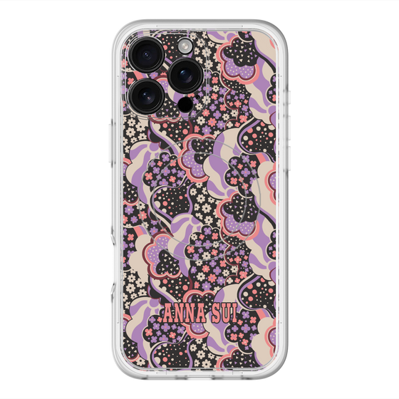 スリムプロテクションプレミアムケース with MagSafe［ ANNA SUI - WAVY CLOUDS ］