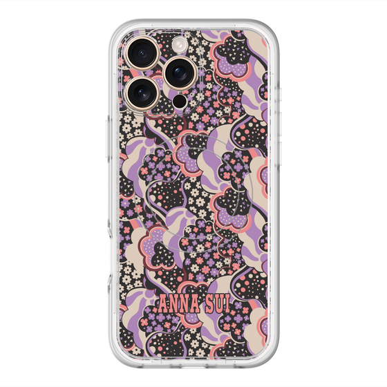 スリムプロテクションプレミアムケース with MagSafe［ ANNA SUI - WAVY CLOUDS ］