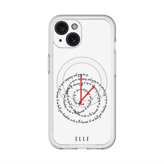 スリムプロテクションプレミアムケース with MagSafe［ ELLE - Do not look to 12 to 2 p.m. ］