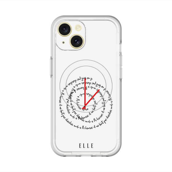 スリムプロテクションプレミアムケース with MagSafe［ ELLE - Do not look to 12 to 2 p.m. ］