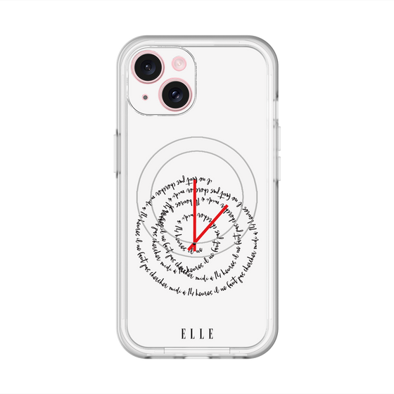 スリムプロテクションプレミアムケース with MagSafe［ ELLE - Do not look to 12 to 2 p.m. ］
