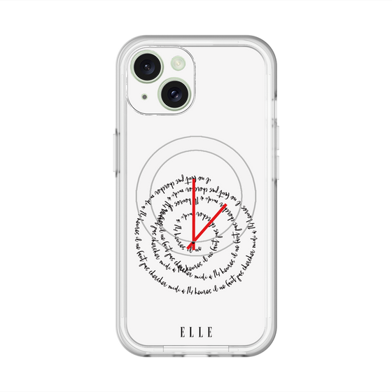 スリムプロテクションプレミアムケース with MagSafe［ ELLE - Do not look to 12 to 2 p.m. ］