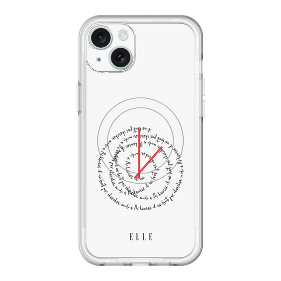 スリムプロテクションプレミアムケース with MagSafe［ ELLE - Do not look to 12 to 2 p.m. ］