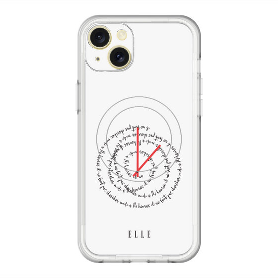 スリムプロテクションプレミアムケース with MagSafe［ ELLE - Do not look to 12 to 2 p.m. ］