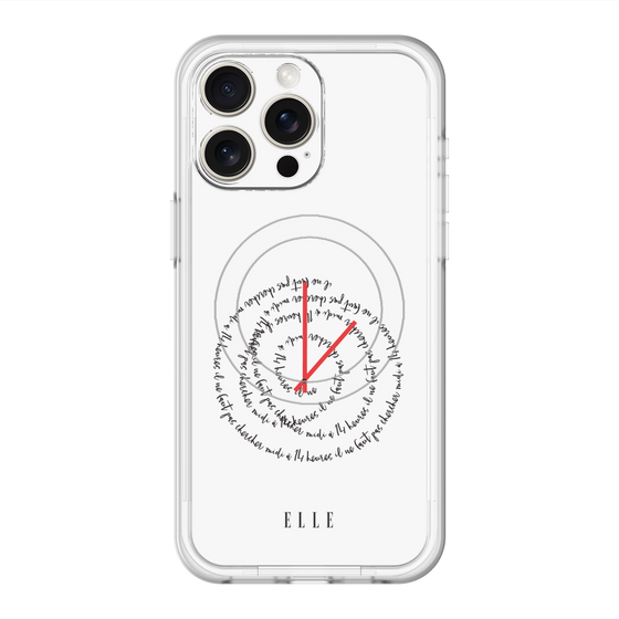 スリムプロテクションプレミアムケース with MagSafe［ ELLE - Do not look to 12 to 2 p.m. ］