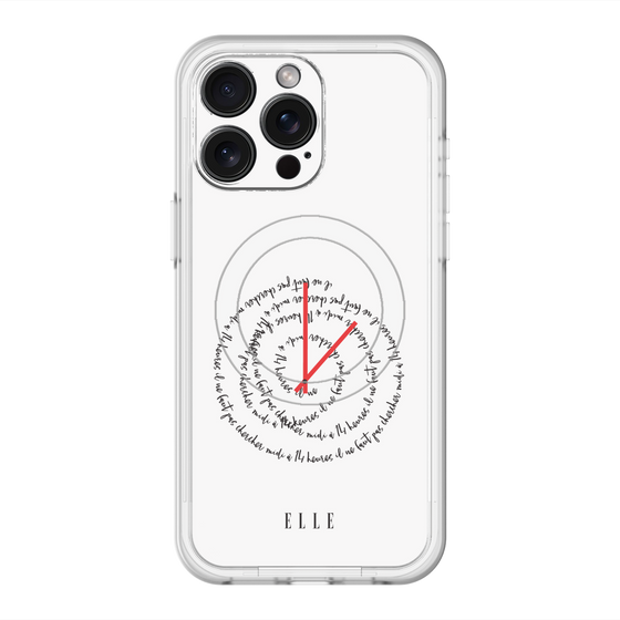 スリムプロテクションプレミアムケース with MagSafe［ ELLE - Do not look to 12 to 2 p.m. ］