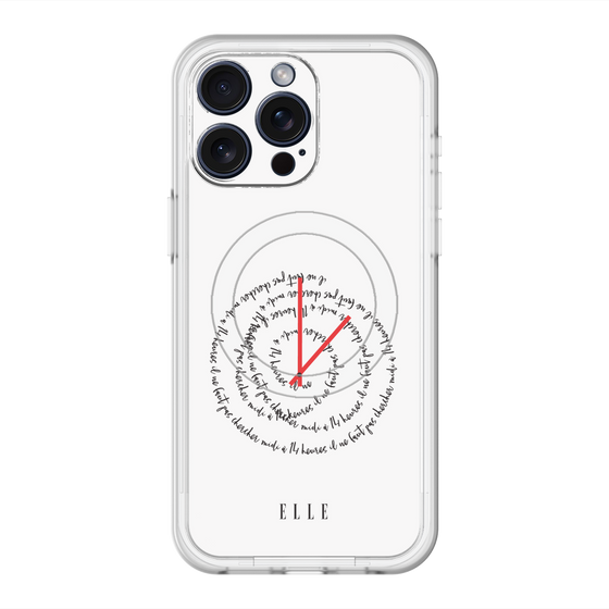 スリムプロテクションプレミアムケース with MagSafe［ ELLE - Do not look to 12 to 2 p.m. ］
