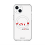 スリムプロテクションプレミアムケース with MagSafe［ ELLE - Let who love me follow me - ホワイト ］