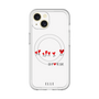 スリムプロテクションプレミアムケース with MagSafe［ ELLE - Let who love me follow me - ホワイト ］