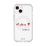 スリムプロテクションプレミアムケース with MagSafe［ ELLE - Let who love me follow me - ホワイト ］