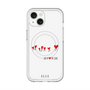 スリムプロテクションプレミアムケース with MagSafe［ ELLE - Let who love me follow me - ホワイト ］