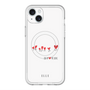 スリムプロテクションプレミアムケース with MagSafe［ ELLE - Let who love me follow me - ホワイト ］