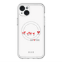 スリムプロテクションプレミアムケース with MagSafe［ ELLE - Let who love me follow me - ホワイト ］
