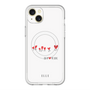 スリムプロテクションプレミアムケース with MagSafe［ ELLE - Let who love me follow me - ホワイト ］
