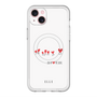スリムプロテクションプレミアムケース with MagSafe［ ELLE - Let who love me follow me - ホワイト ］