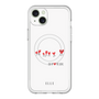 スリムプロテクションプレミアムケース with MagSafe［ ELLE - Let who love me follow me - ホワイト ］