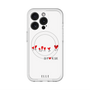 スリムプロテクションプレミアムケース with MagSafe［ ELLE - Let who love me follow me - ホワイト ］