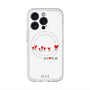 スリムプロテクションプレミアムケース with MagSafe［ ELLE - Let who love me follow me - ホワイト ］