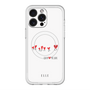 スリムプロテクションプレミアムケース with MagSafe［ ELLE - Let who love me follow me - ホワイト ］