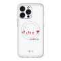 スリムプロテクションプレミアムケース with MagSafe［ ELLE - Let who love me follow me - ホワイト ］