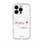 スリムプロテクションプレミアムケース with MagSafe［ ELLE - Let who love me follow me - ホワイト ］