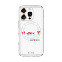 スリムプロテクションプレミアムケース with MagSafe［ ELLE - Let who love me follow me - ホワイト ］