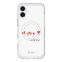 スリムプロテクションプレミアムケース with MagSafe［ ELLE - Let who love me follow me - ホワイト ］