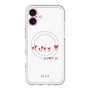 スリムプロテクションプレミアムケース with MagSafe［ ELLE - Let who love me follow me - ホワイト ］