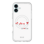 スリムプロテクションプレミアムケース with MagSafe［ ELLE - Let who love me follow me - ホワイト ］