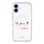 スリムプロテクションプレミアムケース with MagSafe［ ELLE - Let who love me follow me - ホワイト ］