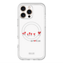 スリムプロテクションプレミアムケース with MagSafe［ ELLE - Let who love me follow me - ホワイト ］