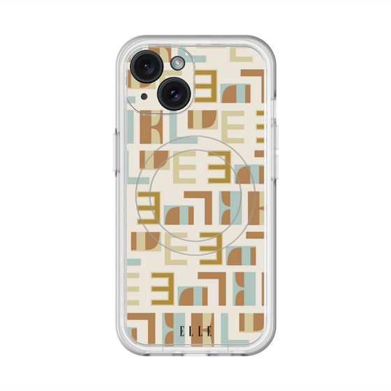 スリムプロテクションプレミアムケース with MagSafe［ ELLE - Iconics Prints1 ］