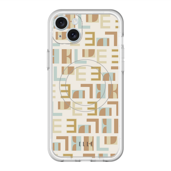 スリムプロテクションプレミアムケース with MagSafe［ ELLE - Iconics Prints1 ］