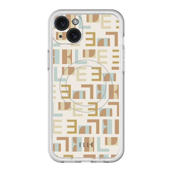 スリムプロテクションプレミアムケース with MagSafe［ ELLE - Iconics Prints1 ］