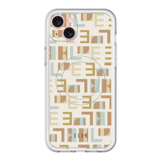スリムプロテクションプレミアムケース with MagSafe［ ELLE - Iconics Prints1 ］