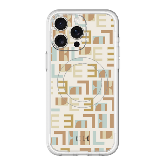 スリムプロテクションプレミアムケース with MagSafe［ ELLE - Iconics Prints1 ］