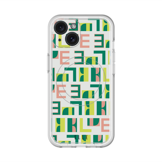 スリムプロテクションプレミアムケース with MagSafe［ ELLE - Iconics Prints2 ］