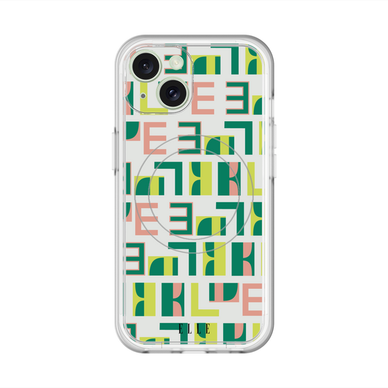 スリムプロテクションプレミアムケース with MagSafe［ ELLE - Iconics Prints2 ］